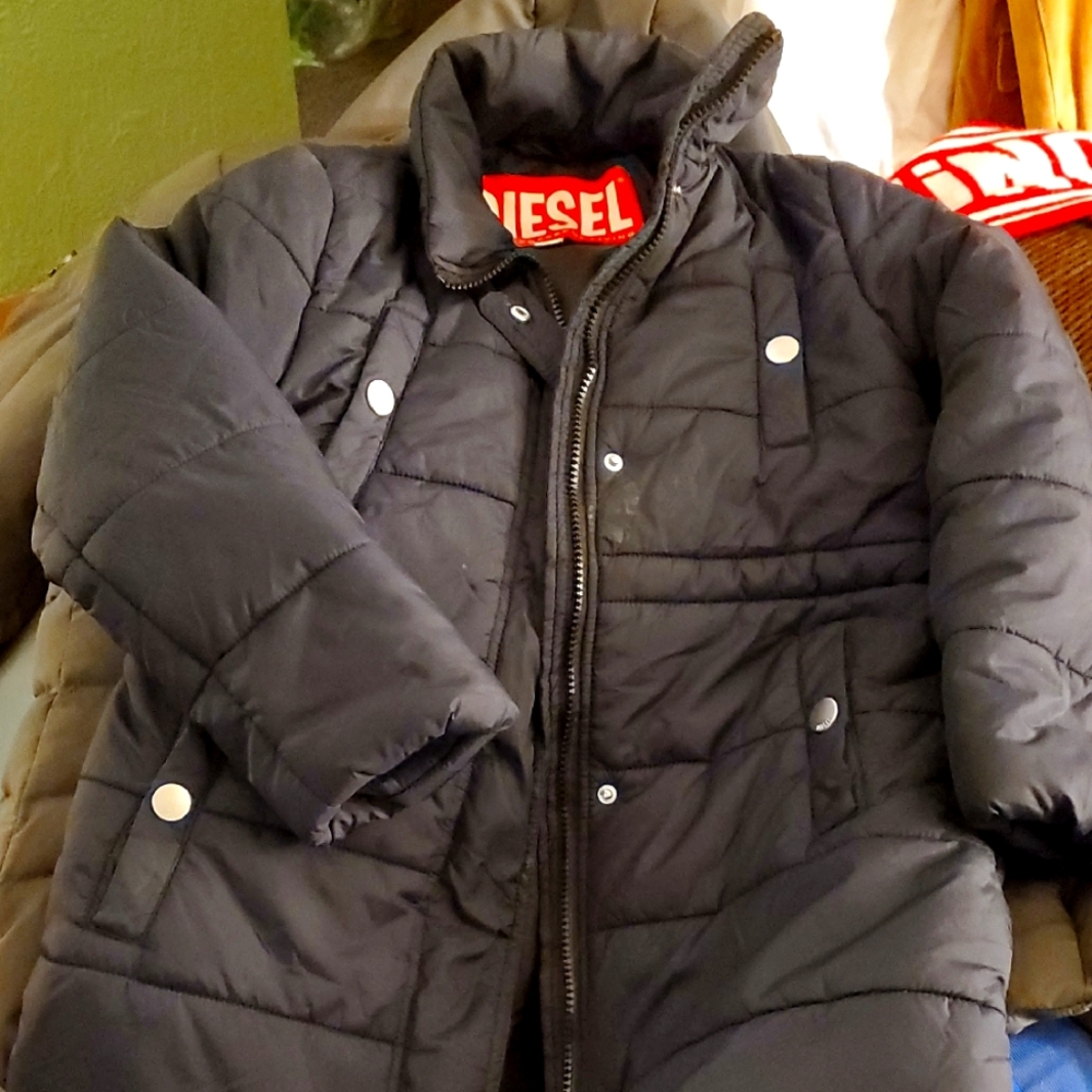 Diesel Charcoal Quilted Jacket